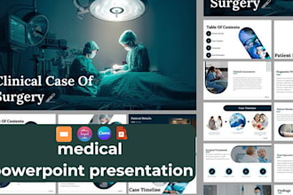 design medical, nursing, health, research powerpoint presentations or pitch deck