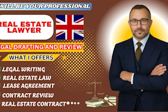 be your online lawyer for real estate law, lease agreements and legal writing