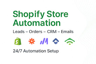 automate your shopify store to manage leads, orders, and customers