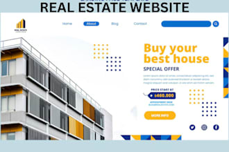 real estate website, property website, realtor website with 3d logo, wix design