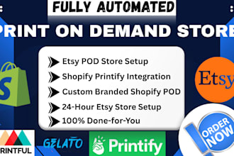 create your ready to sell etsy shopify pod store with printify integration
