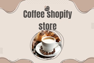 design coffee shopify store