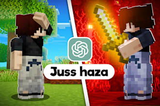 make a really good minecraft thumbnail