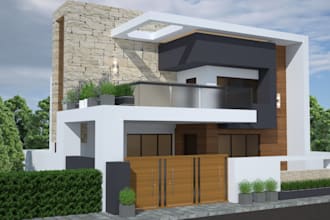 rebuild house exterior,interior rendering,apartment,cgi villa,house elevation