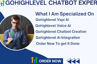 build gohighlevel chatbot vapi voice bot for customer support or booking purpose