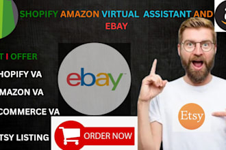 be your ebay shopify and amazon virtual assistant for store tasks