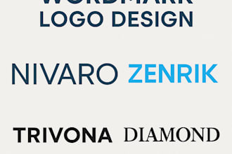 design font wordmark, lettermark, and minimalist text logo