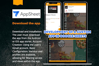 create an application in google appsheets