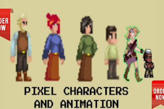 create pixel art sprite sheet, pixel art animation character design 2d animation