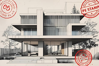 do architectural floor plan design, texas, arizona pe stamp for city permit
