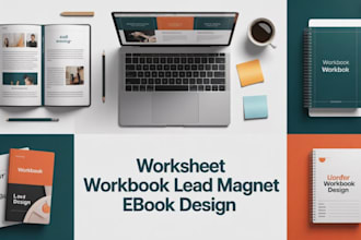 design worksheet design, PDF design, lead magnet, workbook, ebook design
