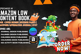 professionally publish your journal, planner, or kid activity book on amazon KDP