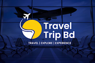 do royalist travel, hotel, vacation and agency logo any graphics design