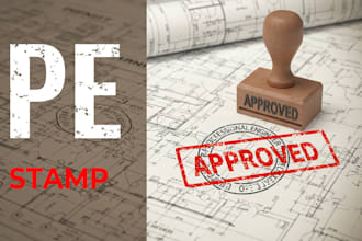 stamp and seal architectural, structural, mep, and pe plans for USA city permits