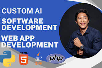 develop custom ai software full stack web application developer saas software