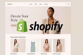 design a high converting shopify clothing store for your fashion brand