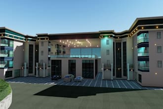 redesign 3d luxurious hotel, hostel,cgi apartment, commercial building,floorplan