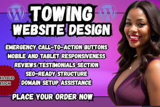 towing website, tow truck site, roadside assistance website, emergency towing