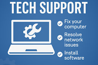 provide remote technical support for your PC or network