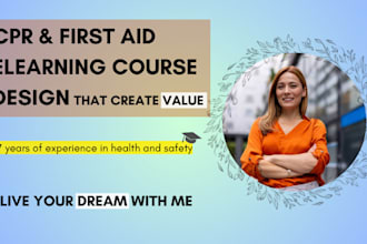 create cpr course, aed, and first aid online training course with workbook