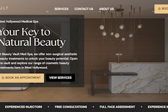 design a professional medical spa website and skincare website on wordpress