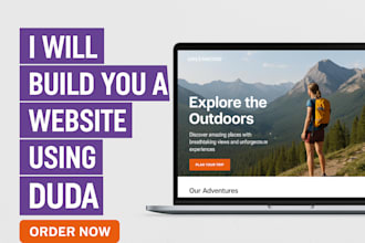 build you a website using duda website builder, duda website design