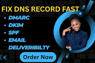 fix setup dns spf dkim dmarc for cold email deliverability expert