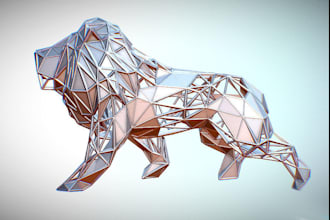 3d modeling 3d lattice model 3d animal lattice design 3d sculpting 3d rendering