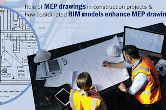 draw architectural, electrical plan, plumbing, lighting plan, mep drawings