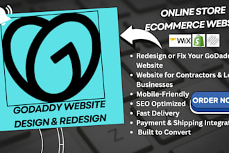 godaddy website design website development godaddy godaddy website redesign wix