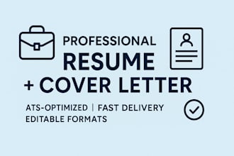 write a professional resume and cover letter using ai