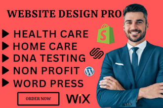 design health care home care dna testing non profit  wordpress squarespace seo