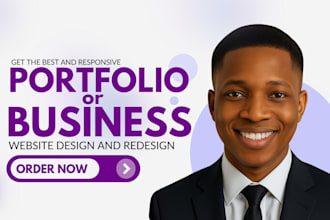 build personal portfolio website, blog or business website