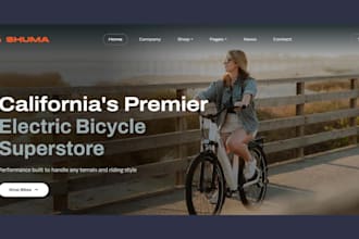 design a profitable shopify dropshipping ebike store bicycle store ebike website
