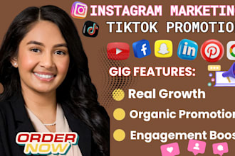 do instagram marketing, grow instagram, tiktok promotion