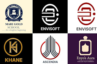 design minimalist, 3d logo with company brand identity, branding kits