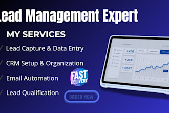 set up a complete lead management system with CRM and email automation