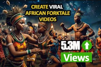 create captivating ai video art african folktales