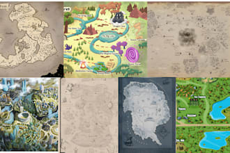 map design fantasy map maker vector map city map cartography map illustration