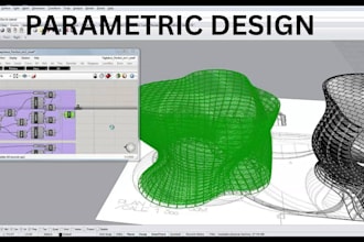 create any parametric design in rhino and grasshopper for student in 24 hours