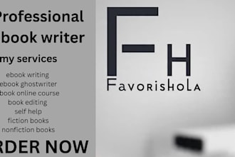 be your ebook writer, book writer, ghost book writer ghostwriter, fiction write