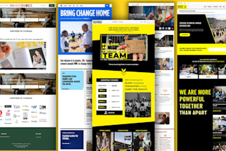 design wix website for charity, fundrasing donation, 501c3 or non profit