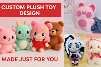 custom plush cute plush toy amigurumi crochet pattern plush toys stuffed animals
