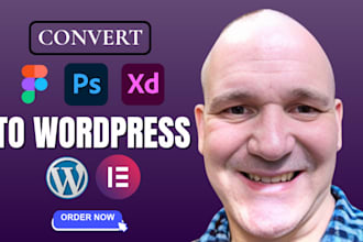 convert figma to wordpress psd to wordpress xd to wordpress figma to elementor