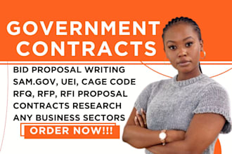 write winning government contract, bid proposal, rfp, rfq, rfi, grant, samgov