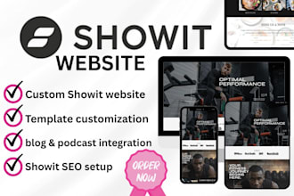 build showit website design, redesign, landing page design, showit design