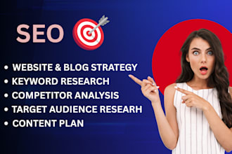 create your website SEO strategy, including keyword research