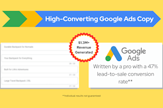 write high converting google ad copy that drives real sales