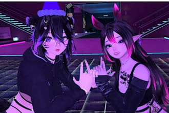 create custom vrchat avatar, anime avatar, nsfw avi, 3d model, vrc character