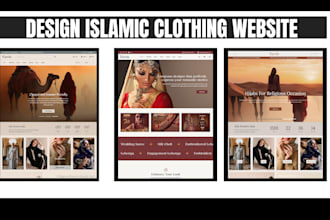 build attractive islamic clothing website muslim wear shopify store abaya store